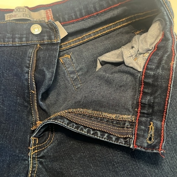 Levi's Women's 550 Relaxed Bootcut Blue Jeans Size 16M - Picture 6 of 8